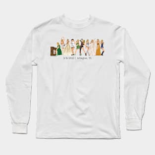 3/31 Arlington Iconic Outfits Era Lineup Long Sleeve T-Shirt